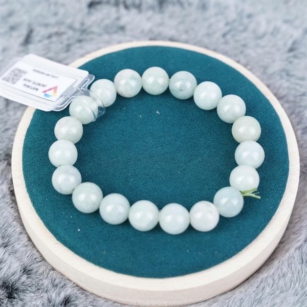 Vòng tay chuỗi hạt đá trắng xanh (693856)+