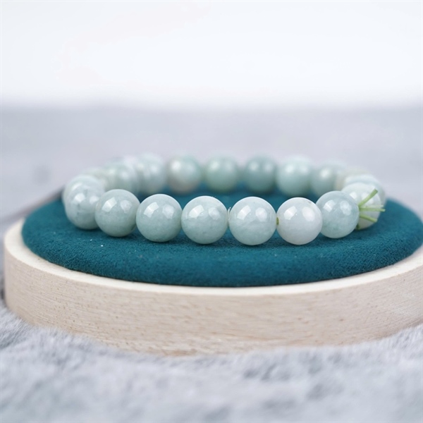 Vòng tay chuỗi hạt đá trắng xanh (693856)+