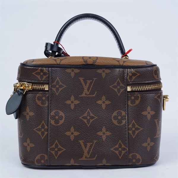 Túi LV Vanity hoa nâu kèm ổ+ 2 chìa sz18 (TT) KG+
