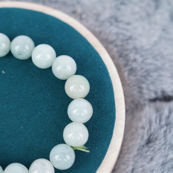 Vòng tay chuỗi hạt đá trắng xanh (693856)+