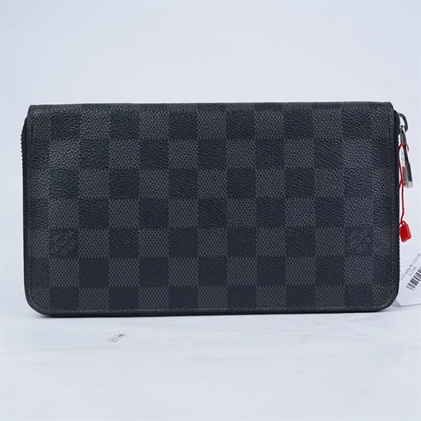 Ví LV zip ô vuông đen (CA1184) (LT) KG+