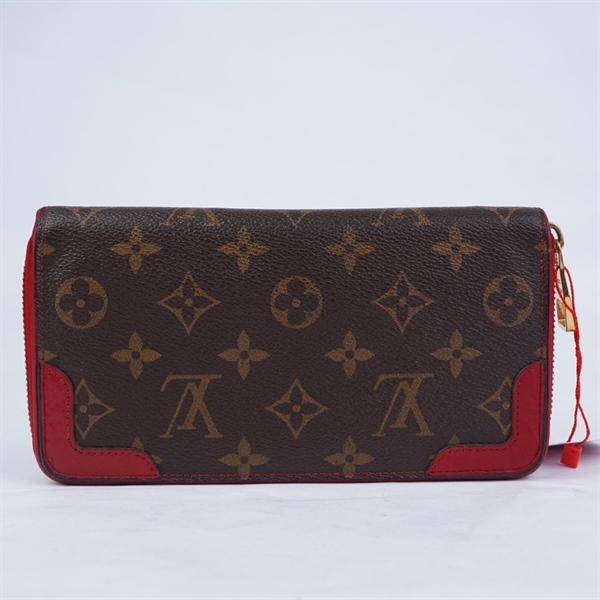 Ví LV hoa nâu góc đỏ (LT) KG+