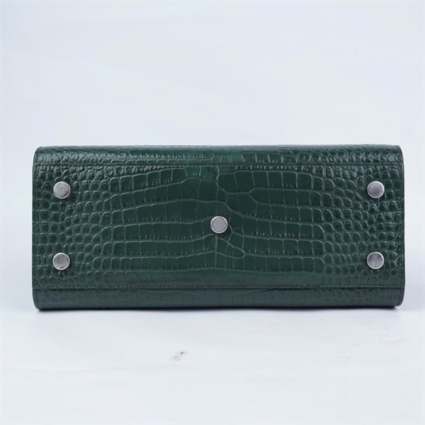 Túi YSL xanh da cá sâu kèm ổ+ 2 chìa sz26 (BQ) KG+