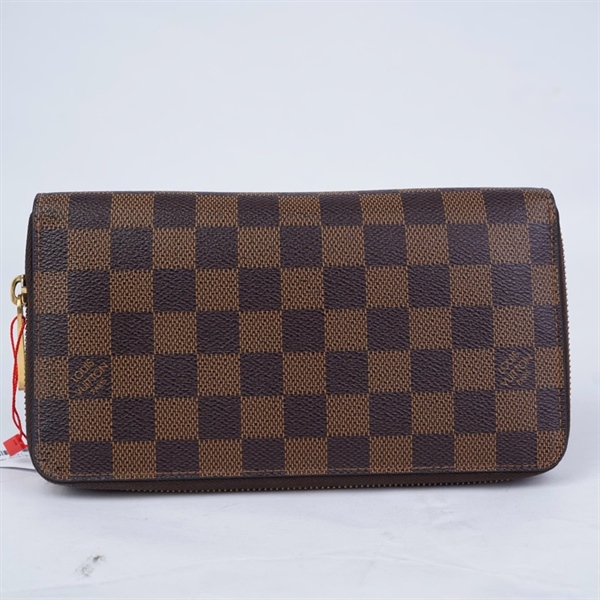 Vi LV ô vuông nâu khóa zip (CA0193) (LT) KG+