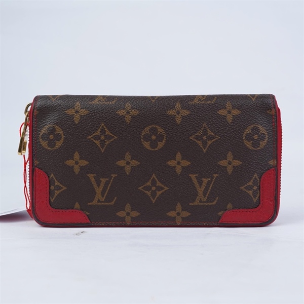 Ví LV hoa nâu góc đỏ (LT) KG+