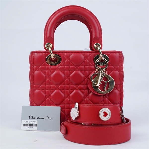 Túi Dior Lady đỏ (29-MA-0147) szS (BQ) KG+