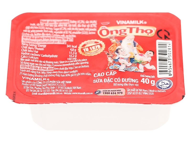 Sữa đặc có đường Ông Thọ đỏ 40g
