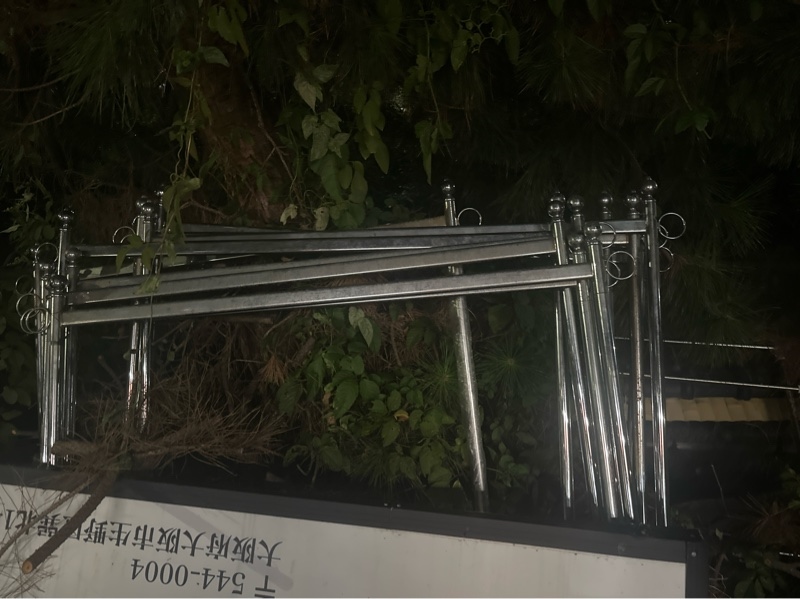 Giá treo inox xám ko gỉ ngang 120cm