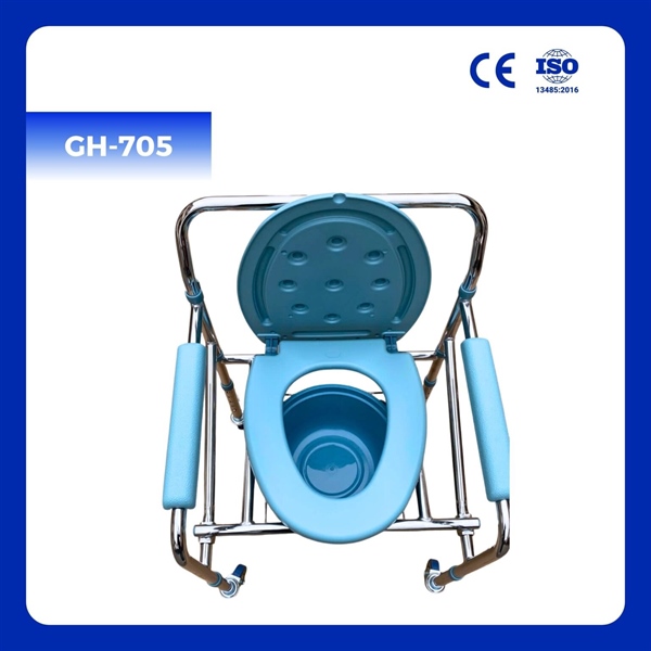 GH-705 - Ghế Bô Vệ Sinh Có Bánh Xe