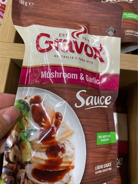 Sốt Gravox Úc Vị Nấm Tỏi ( Mushroom & Garlic ) 165g