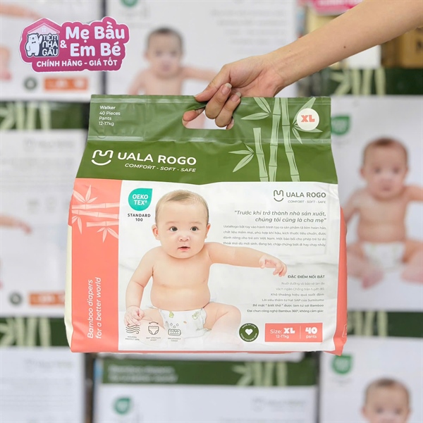 Tã quần Uala Rogo XL 40 Miếng