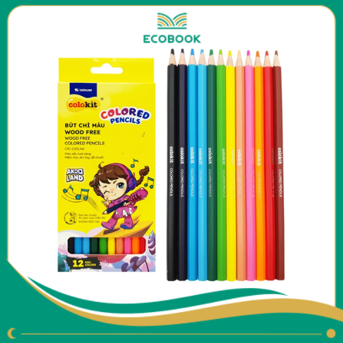 Bút Chì Màu Woodfree CPC-C031/AK 12 màu