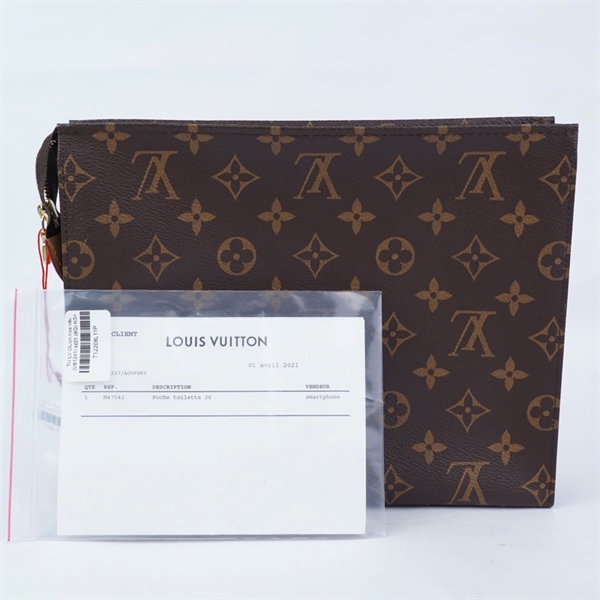 Túi LV Clutch hoa nâu (UB1241) sz25 (BQ) KG+