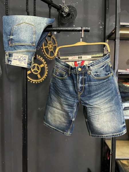 Jean Dài-QC VIP 5KM Selvedge-1107 xanh was