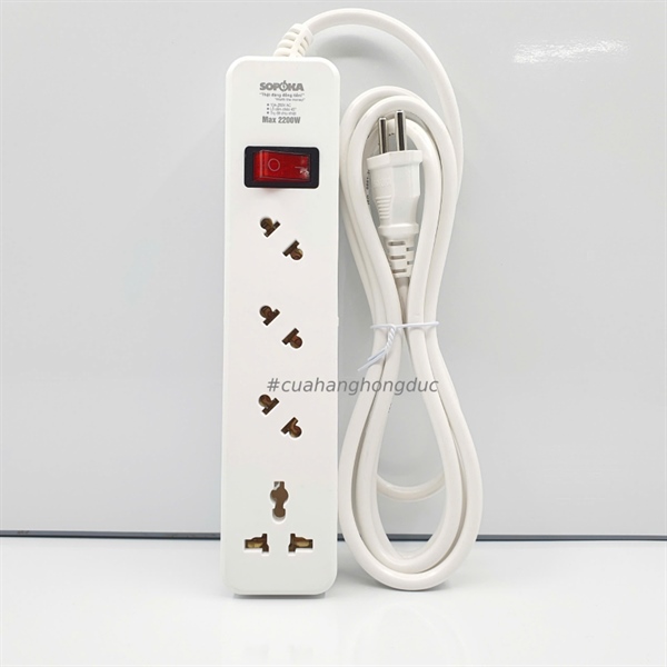 Ổ cắm chéo 4 cửa 2200W 4A2-3