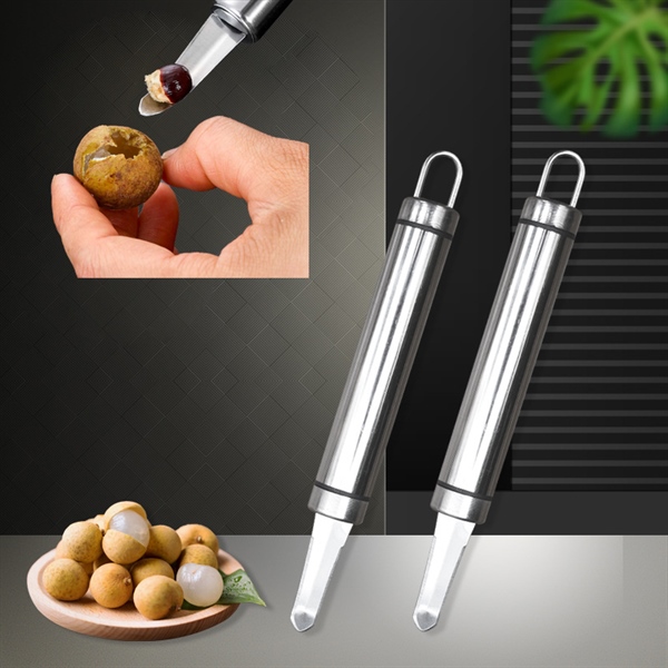 Dụng Cụ Lấy Hạt Nhãn, Hạt Vải & Làm Sạch Đầu Tôm – Inox 304