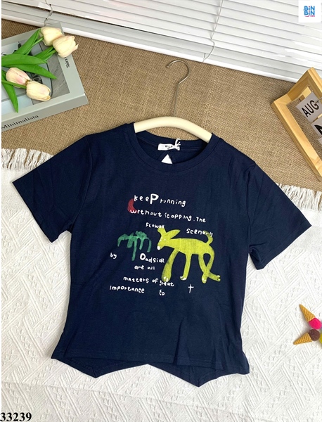 33239-Áo xanh navy hở lưng