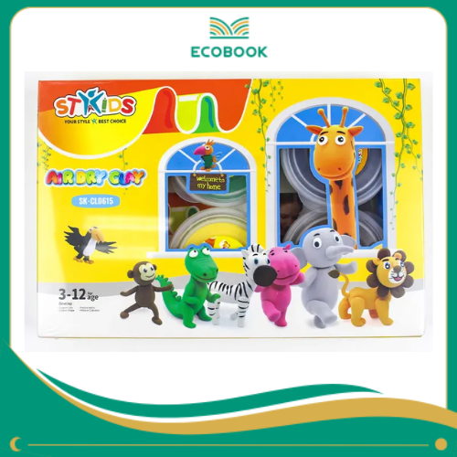 Đất sét khô 15g- 6 màu