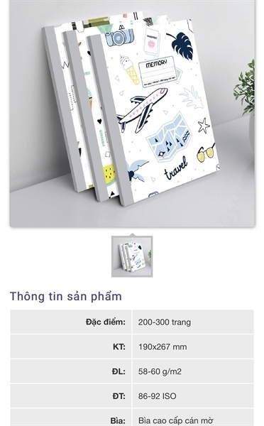 Hs sổ A4 MEMORY300T 3415 106