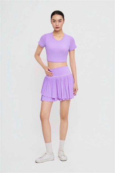 Set Áo Croptop + Váy Thể Thao