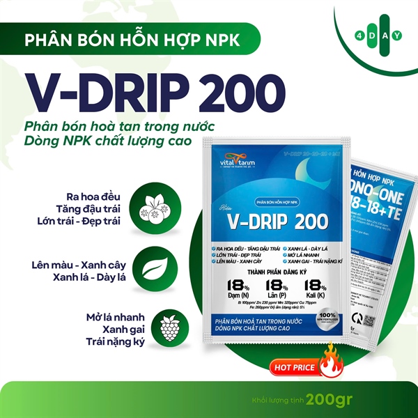 V-DRIP 18-18-18 GÓI 250 GRAM