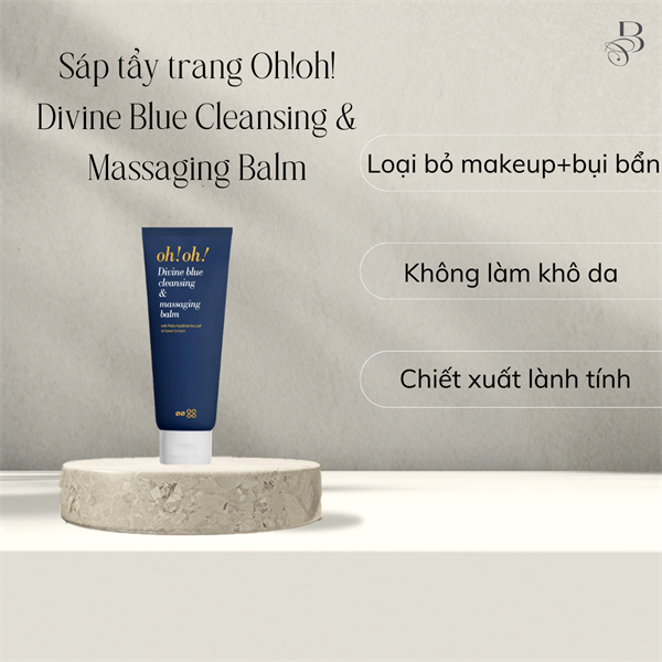 Sáp Tẩy Trang Làm Sạch Sâu oh!oh! Divine Blue Cleansing & Massaging Balm 150ml