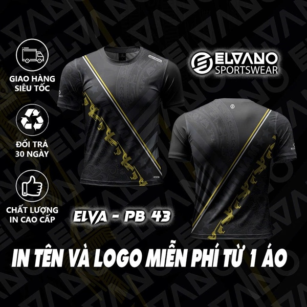 Áo Pickleball ELVANO thiết kế cao cấp Mẫu ELVA-PB43