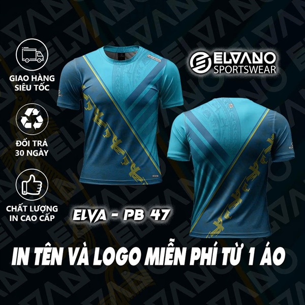 Áo Pickleball ELVANO thiết kế cao cấp Mẫu ELVA-PB47