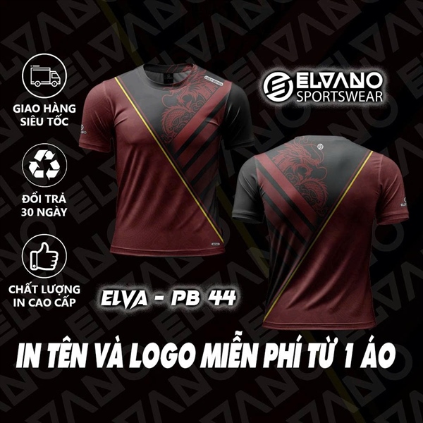 Áo Pickleball ELVANO thiết kế cao cấp Mẫu ELVA-PB44