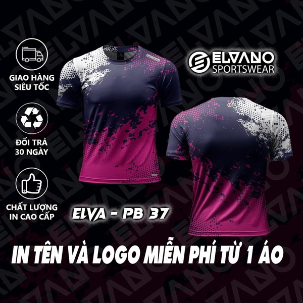 Áo Pickleball ELVANO thiết kế cao cấp Mẫu ELVA-PB37