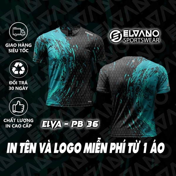 Áo Pickleball ELVANO thiết kế cao cấp Mẫu ELVA-PB36