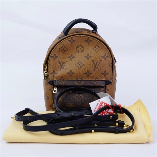 Balo LV Palm Spring hoa nâu 2 strap (FL4156) sz15x8x23 (HT)+