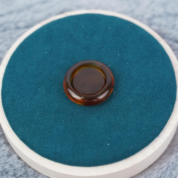 Nhẫn hổ phách nâu kèm lõi My +