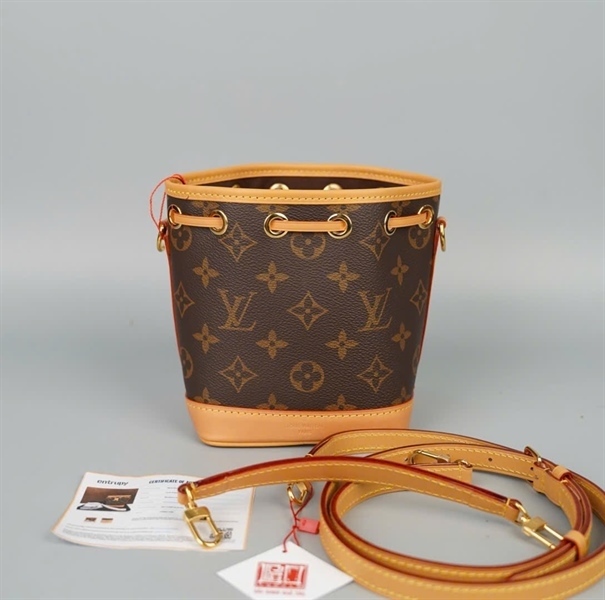 Túi LV Nóe hoa nâu 2strap sz12 +