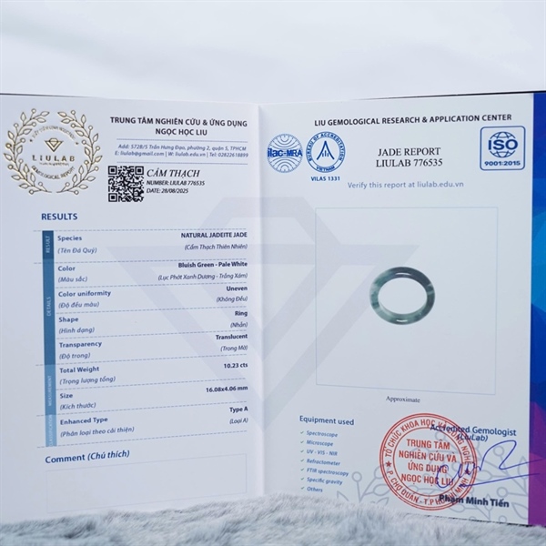 Nhẫn cẩm thạch xanh sz16.08-4.06 (776535) My +