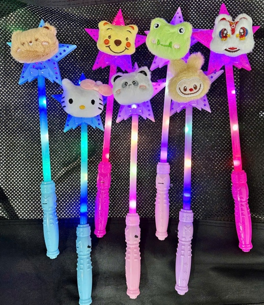 Gậy NGÔI SAO - THÚ BÔNG, ĐÈN NHẤP NHÁY, mix, SP2187