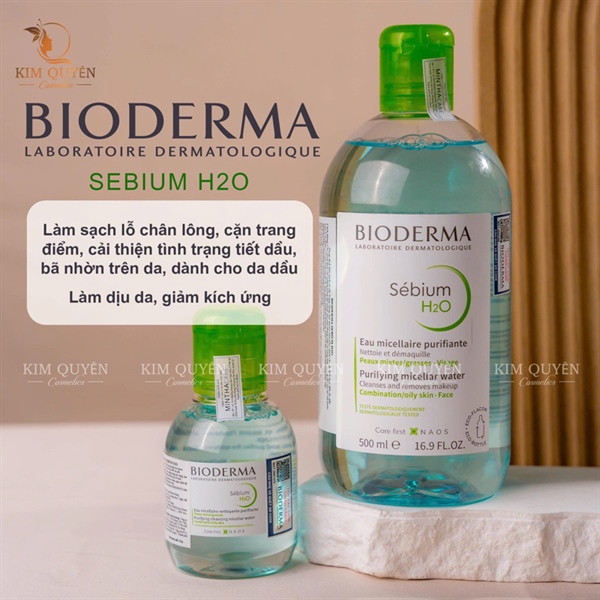 NƯỚC TẨY TRANG BIODERMA 500ML XANH CÔNG TY