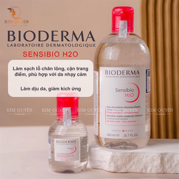 NƯỚC TẨY TRANG BIODERMA HỒNG 500ML CÔNG TY