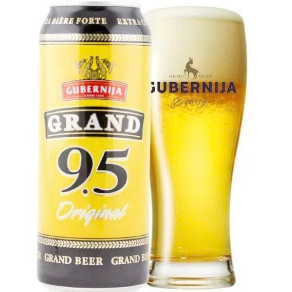 Bia Litva Gubernija Grand Original 9,5% - Lon 500ml - Thùng 24Lon