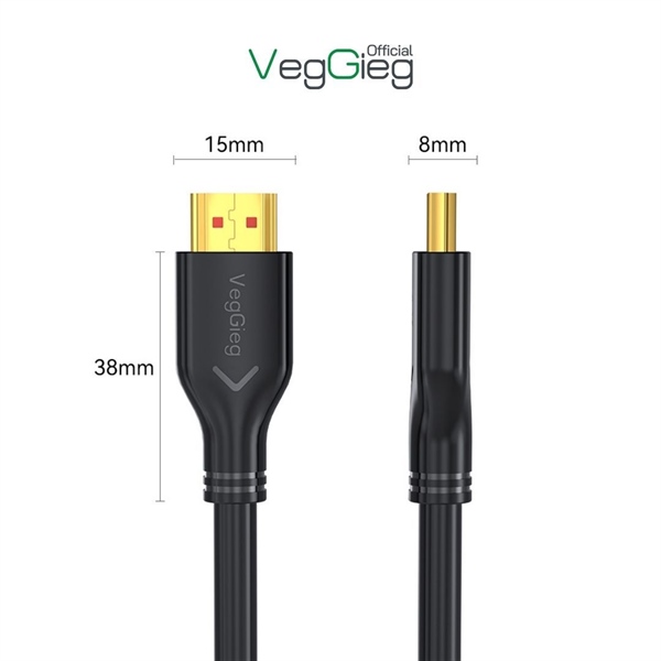 Dây HDMI 1,5M Veggieg VH107 hợp kim (3T)(FV)