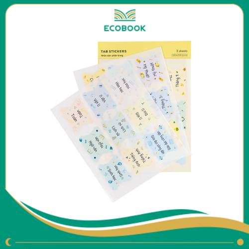 Bộ nhãn dán phân trang Tab Stickers gồm 3 tờ Klong MS 721 stick Bộ nhãn dán phân trang Tab Stickers gồm 3 tờ Klong MS 721 stick