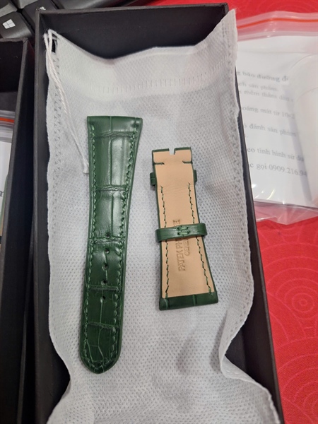 Dây đồng hồ Patek xanh +