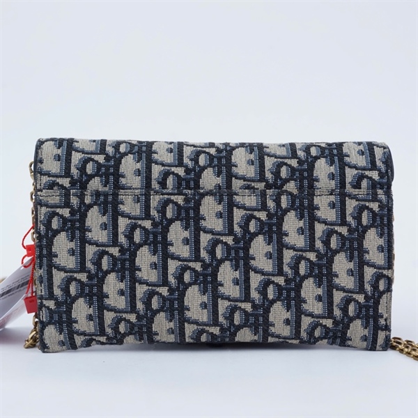 Túi Dior Saddle Pouch xám kèm ví (43-MA-0230) sz19 KG+