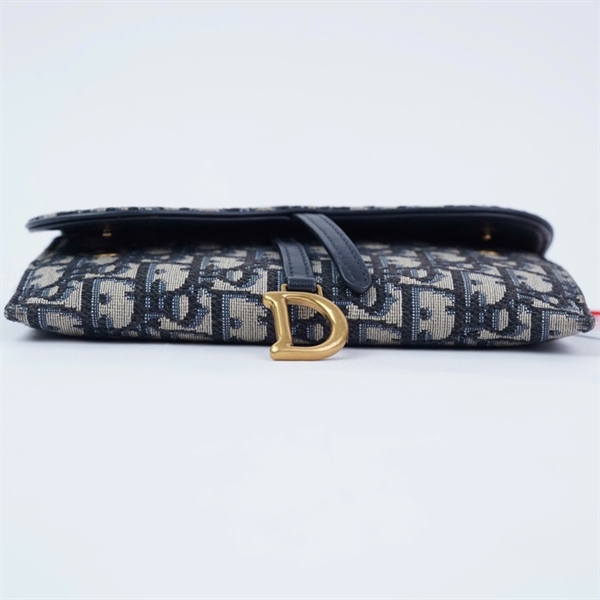 Túi Dior Saddle Pouch xám kèm ví (43-MA-0230) sz19 KG+