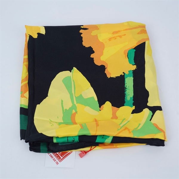 Khăn GG vàng pha xanh đen 85x85cm KG+