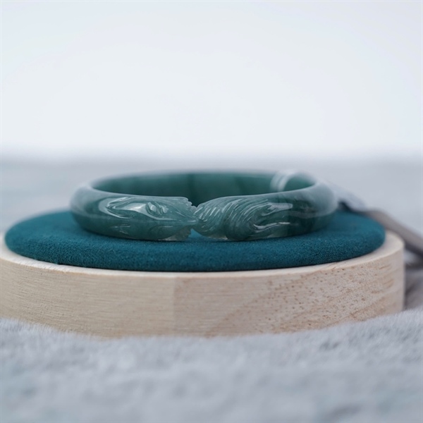 Vòng bản cẩm thạch mặt hồ ly Gua sz52.81-10.10 (223354)+