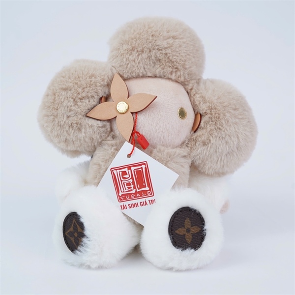 Gấu LV nâu trắng KG+