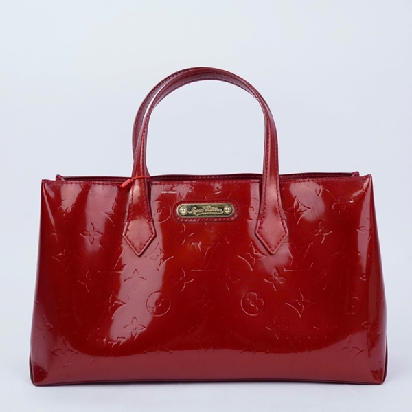 Túi LV hoa đỏ bóng sz30 KG+