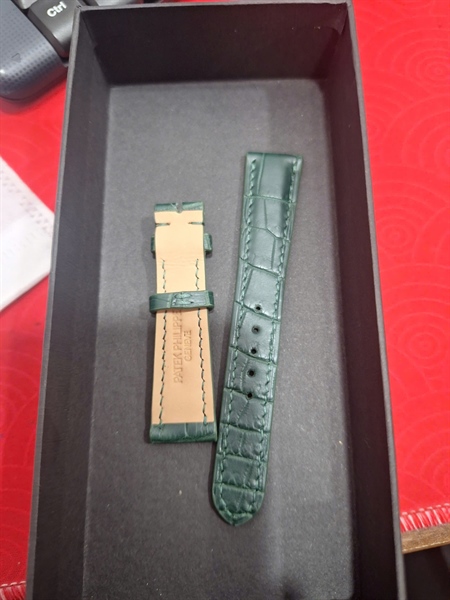Dây đồng hồ Patek xanh +