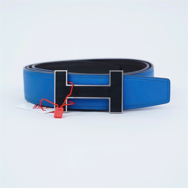 Thắt lưng Hermes xanh 3x108cm KG+